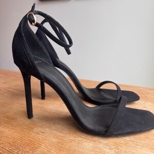 Mango Suede Heeled Sandals